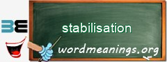 WordMeaning blackboard for stabilisation